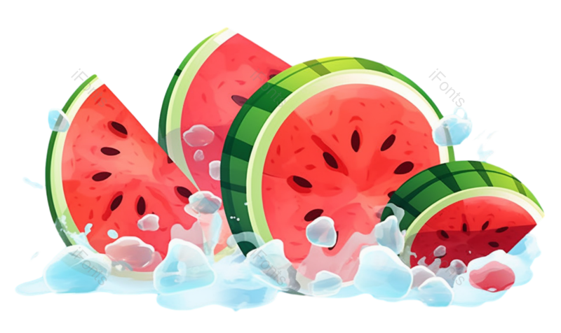 夏至图片,清爽元素,夏天PNG,红色水果免抠素材